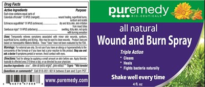 Wound Burn Spray Label - 4 oz - Wound Burn Spray Label   4 oz cropped